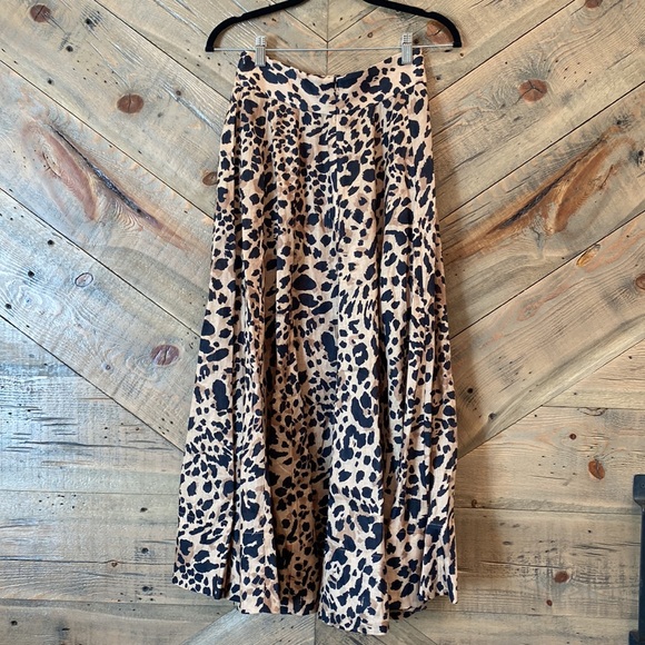 ZIMMERMANN Veneto Leopard Linen Skirt 1 US6 NWOT - Picture 11 of 14